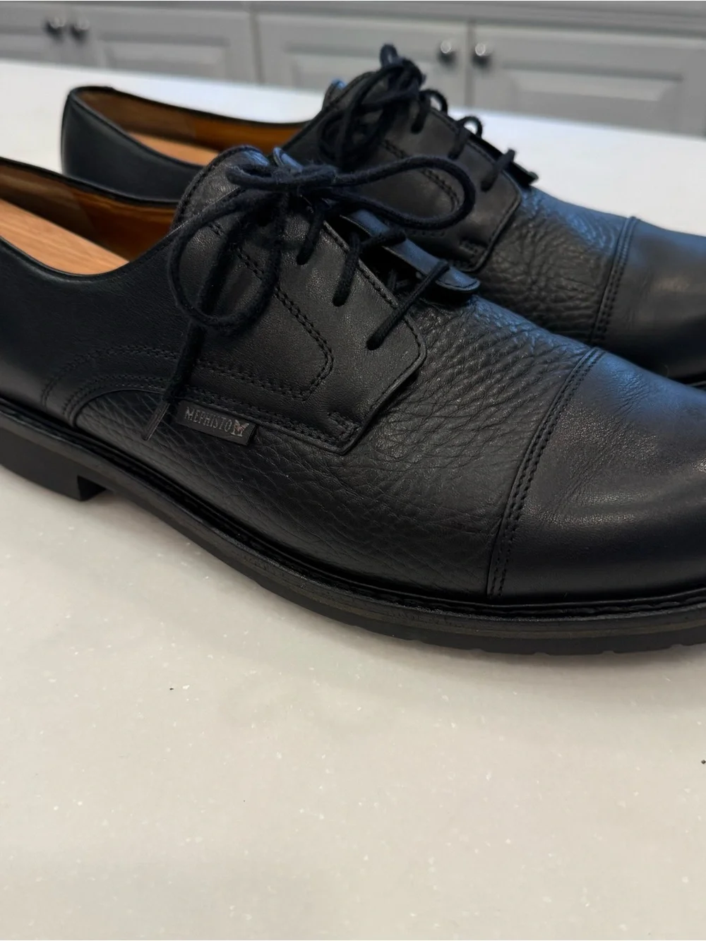 Mephisto Men's Melchior Captoe Oxford Black Leather Goodyear Welt Sz 10 EUC